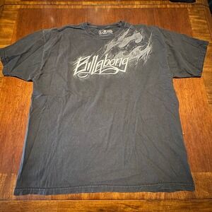 Billabong x Anvil Organic Cotton Surf T-Shirt XL Black Save An Ocean SIMA